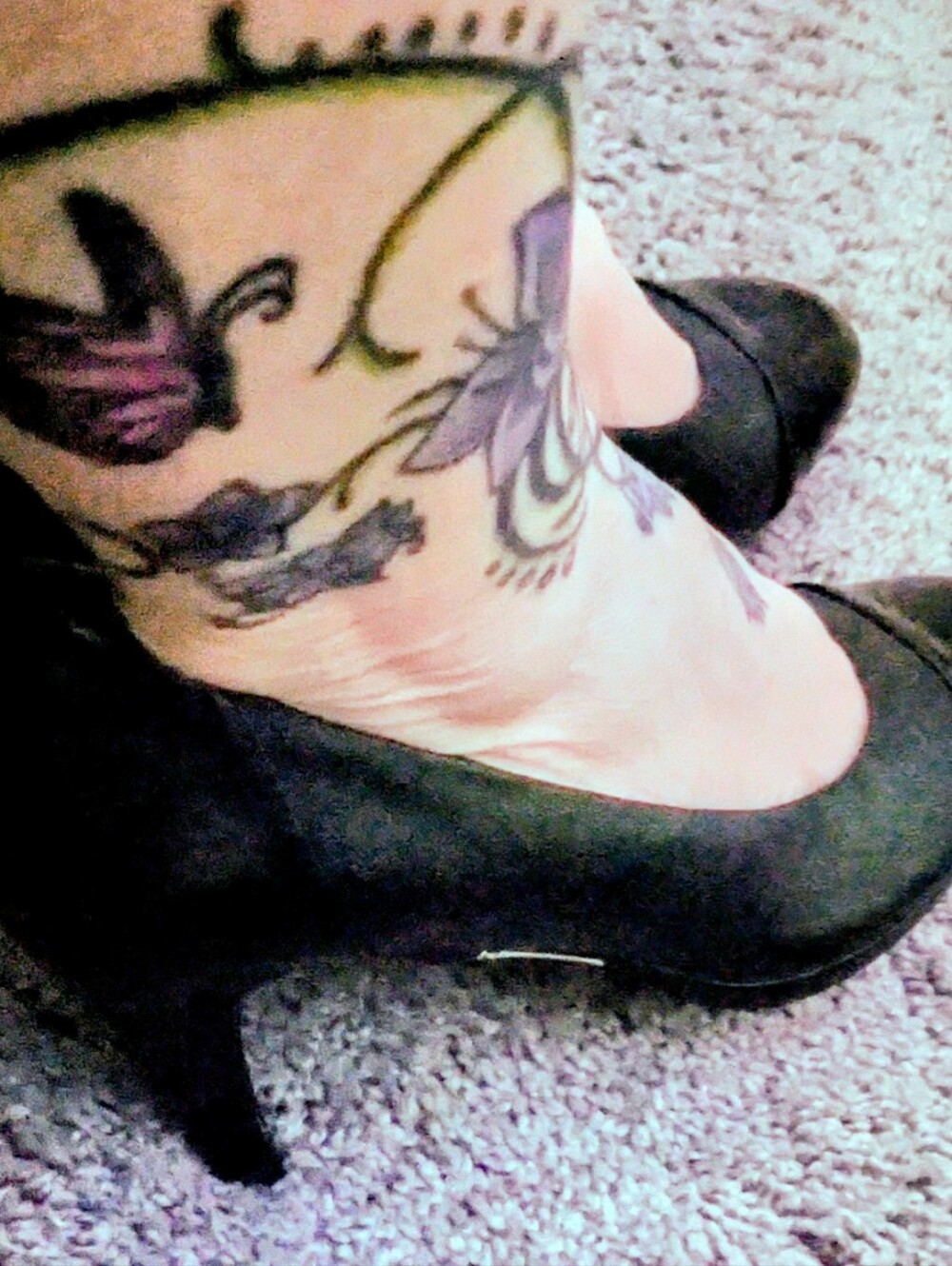 Life Strides Black Comfy High Heel Pump